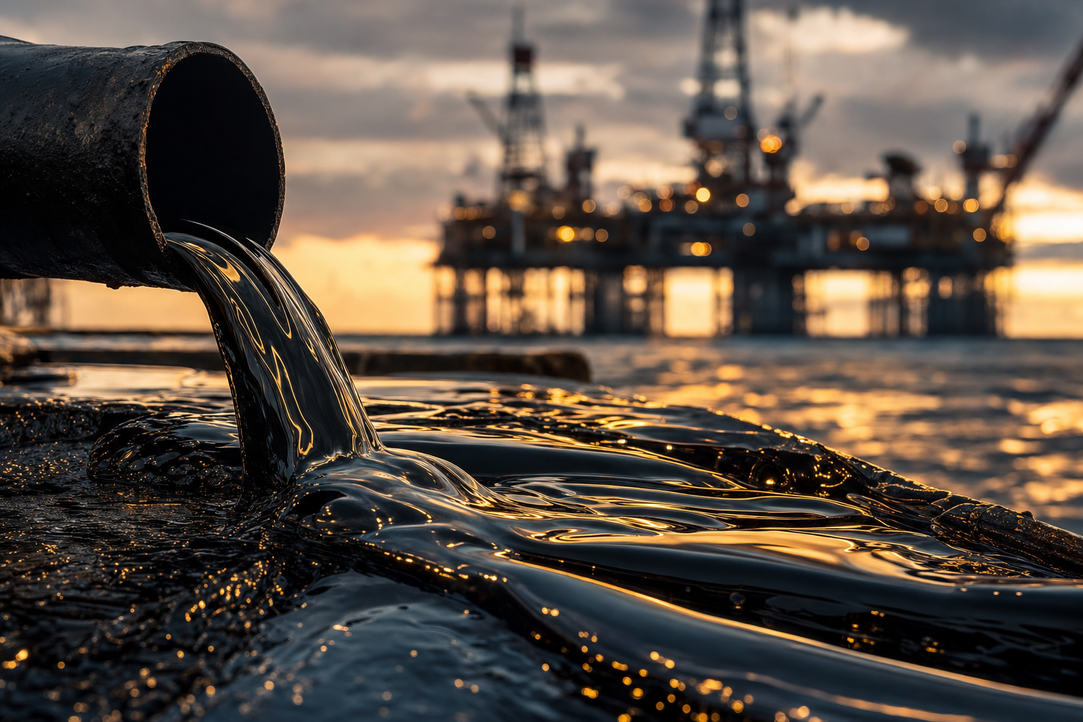 Crude oil offshore production