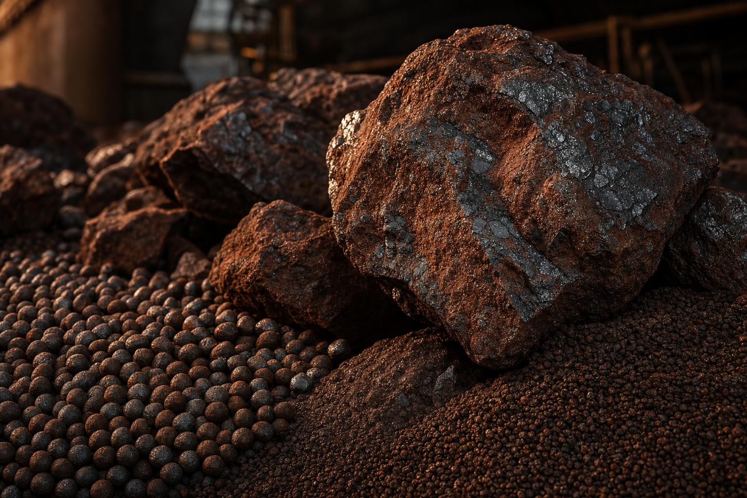 Iron ore bulk cargo port