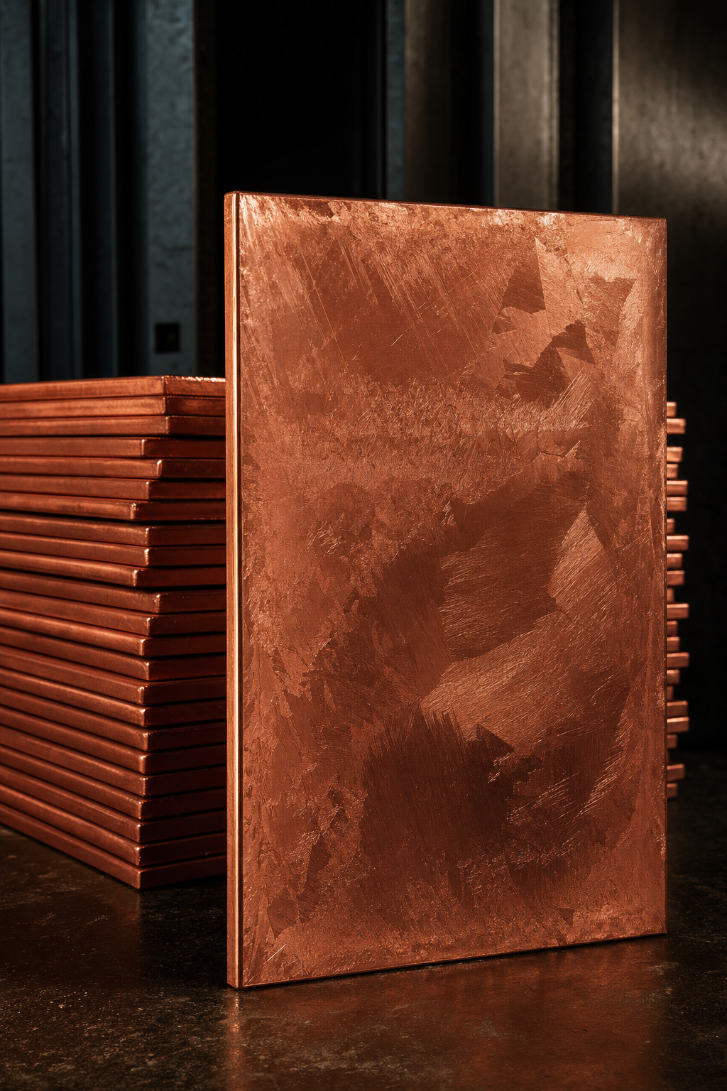 LME copper cathode plates